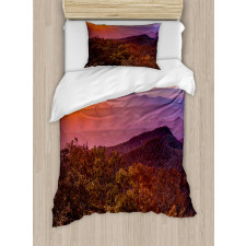 Blue Ridge Mountain Sky Duvet Cover Set