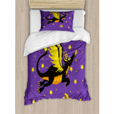 Moon and the Stars at Night Duvet Cover Set