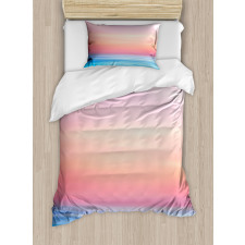 Ombre Sunset Calm Ocean View Duvet Cover Set