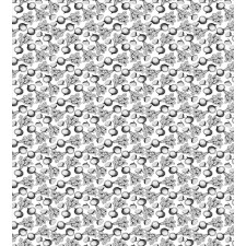 Beetroots Sketch Pattern Duvet Cover Set