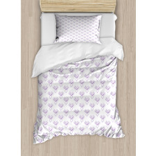 Monochrome Beet Pattern Duvet Cover Set