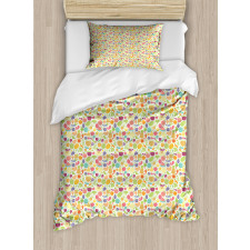 Cartoonish Foods Duvet Cover Set