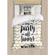 Party All Summer Sketch Duvet Cover Set