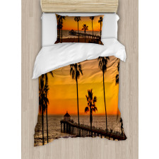 Manhattan Ocean Dusk Duvet Cover Set