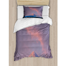 Sunrise Beams Volcanic Region Duvet Cover Set