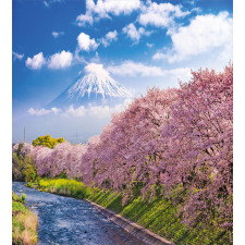 View of River and Clear Sky Duvet Cover Set