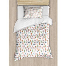 Colorful Sea Creatures Duvet Cover Set