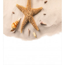 Close up Shot Seashells Duvet Cover Set