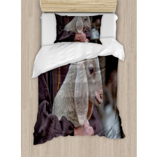 Baby Lamb Old Man Duvet Cover Set