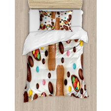 Choco Rabbits Duvet Cover Set