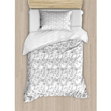 Rabbit Engraving Art Duvet Cover Set