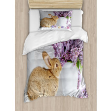 Rabbit with Lilac Duvet Cover Set