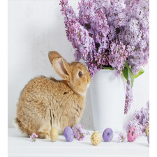 Rabbit with Lilac Duvet Cover Set