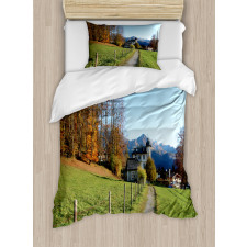 Walkway to Castle Autumn Duvet Cover Set