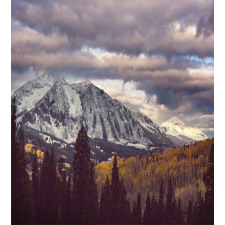 Autumn Season Mountains Duvet Cover Set