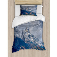 Snowy Scene Grand Teton Duvet Cover Set