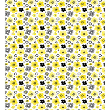 Bicolour Spring Flowers Duvet Cover Set