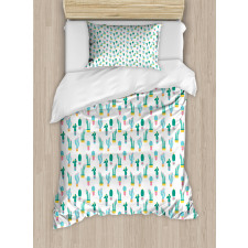 Prickle Plant in Pots Duvet Cover Set