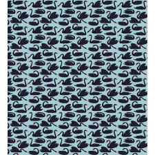 Long Necked Aquatic Bird Duvet Cover Set