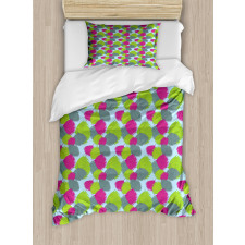 Tropic Plant Botany Leaves Duvet Cover Set