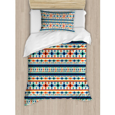 Aztec Geometry Primitive Duvet Cover Set