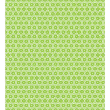 Round Slices of Lime Striped Duvet Cover Set