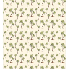 Simplistic Palms Pattern Duvet Cover Set