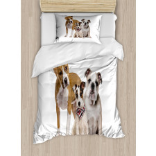 Funny Various Breeds of Dogs Duvet Cover Set