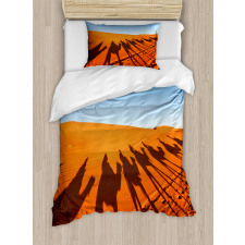 Camel Caravan Silhouette Duvet Cover Set