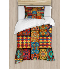 Azulejo Tile Squares Art Duvet Cover Set