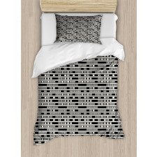 Modern Rectangle and Lines Duvet Cover Set