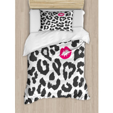 Cheetah Leopard Kiss Duvet Cover Set