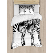 Wild Zebras Duvet Cover Set