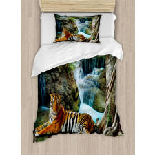 Indochina Tiger Banyan Tree Duvet Cover Set