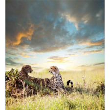 Dangerous Cheetahs in Africa Duvet Cover Set