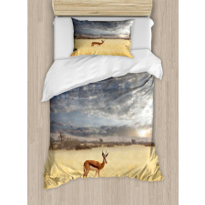 Antelope in Tranquil Nature Duvet Cover Set