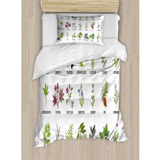 Natural Treatment Infographic Duvet Cover Set