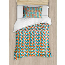 Rounded Triangle Square Duvet Cover Set