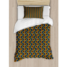 Sunflowers Polka Dots Duvet Cover Set