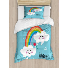 Be Rainbow Someone Saying Duvet Cover Set