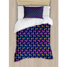 Colorful Flowers Love Duvet Cover Set