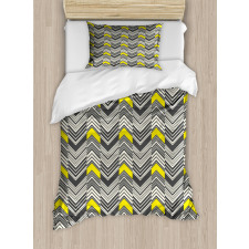 Nostalgic Abstract Zigzags Duvet Cover Set