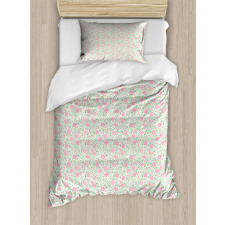 Roses Leaves Duvet Cover Set