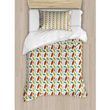 Creative Autumn Leaf Pattern Duvet Cover Set