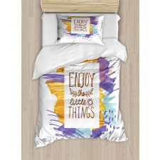 Enjoy the Little Things Duvet Cover Set