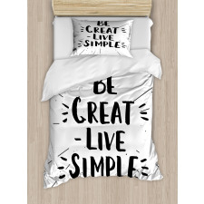 Creative Be Live Simple Duvet Cover Set