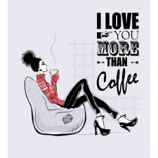 I Love You More than Coffee Duvet Cover Set