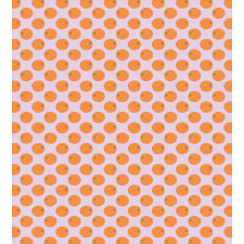 Citrus Fruit on Polka Dots Duvet Cover Set