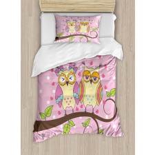 Birds in Love on Branch Duvet Cover Set