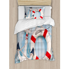 Anchor and Life Buoy Duvet Cover Set